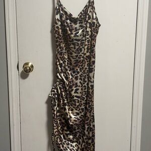 Leopard Print Maxi Dress